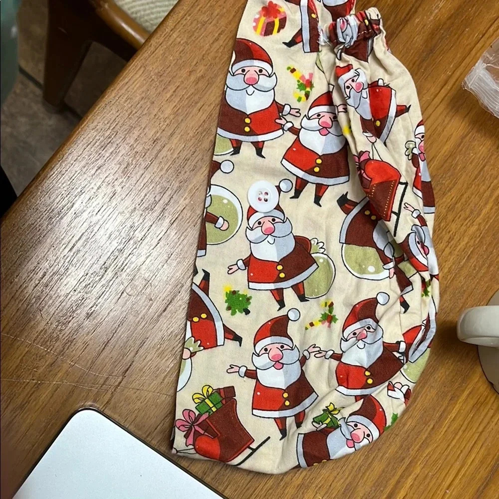 Festive Santa Scrub Cap